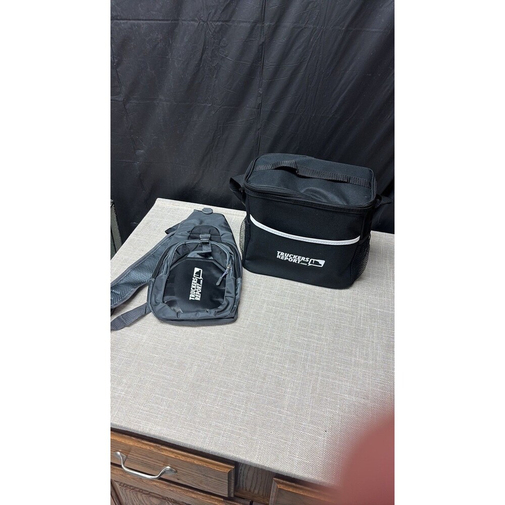 Truckers Report Promotional Sling Bag and Insulated Cooler Bag Set